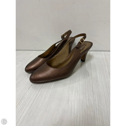 Shoes Heels Block By Life Stride In Brown, Size: 7.5