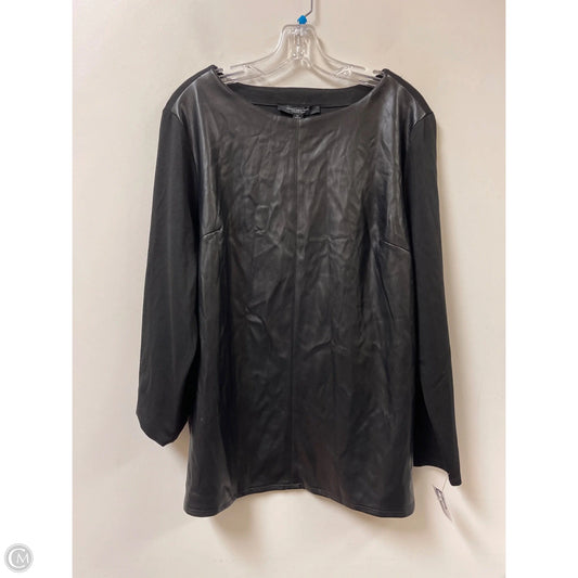 Top Long Sleeve By Marc New York In Black, Size: Xl
