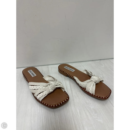 Sandals Flats By Steve Madden In White, Size: 6