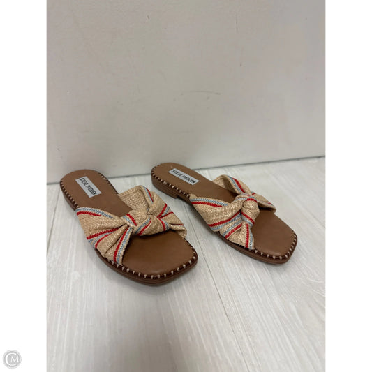 Sandals Flats By Steve Madden In Blue & Red, Size: 6