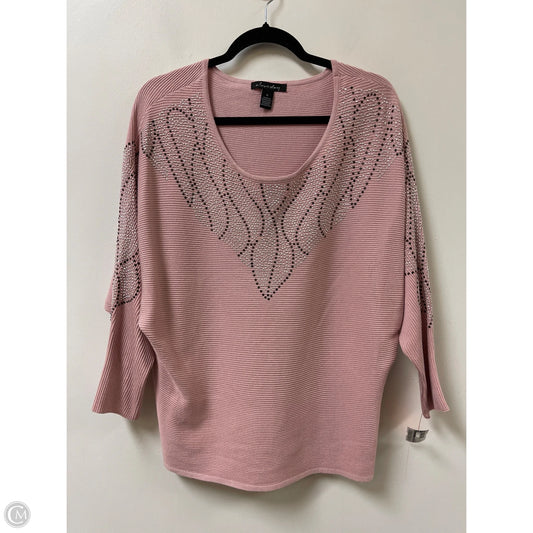 Sweater By A Love Story In Pink, Size: Xl