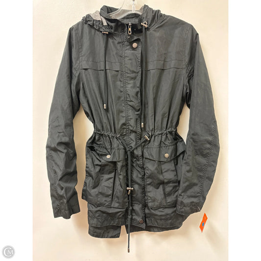 Jacket Windbreaker By Merona In Black, Size: S