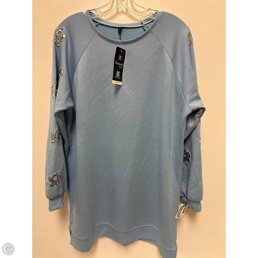 Tunic Long Sleeve By Clothes Mentor In Blue, Size: Xl