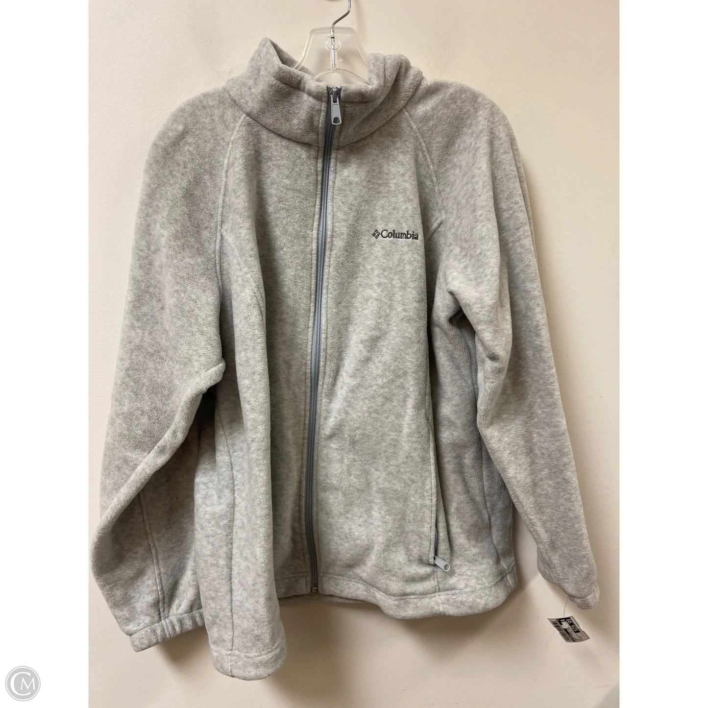 Jacket Fleece By Columbia In Grey, Size: 1x