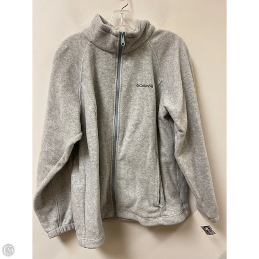 Jacket Fleece By Columbia In Grey, Size: 1x