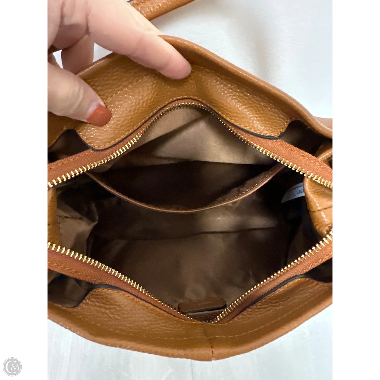 Handbag Leather By Clothes Mentor, Size: Small