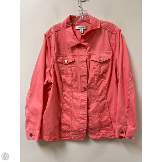Jacket Other By Croft And Barrow In Pink, Size: 2x