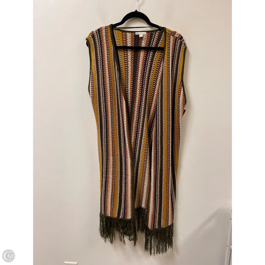 Vest Other By Cato In Green & Purple, Size: L