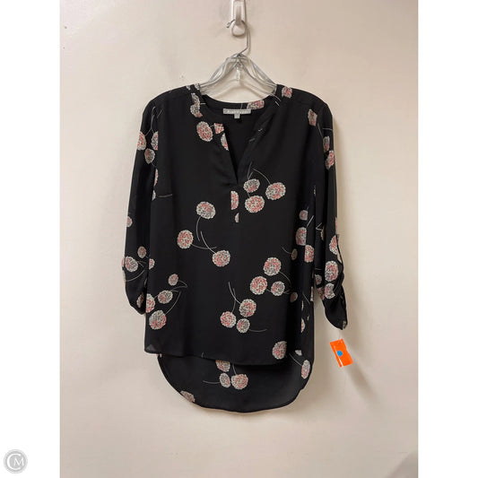 Top Long Sleeve By Daniel Rainn In Black & Pink, Size: S