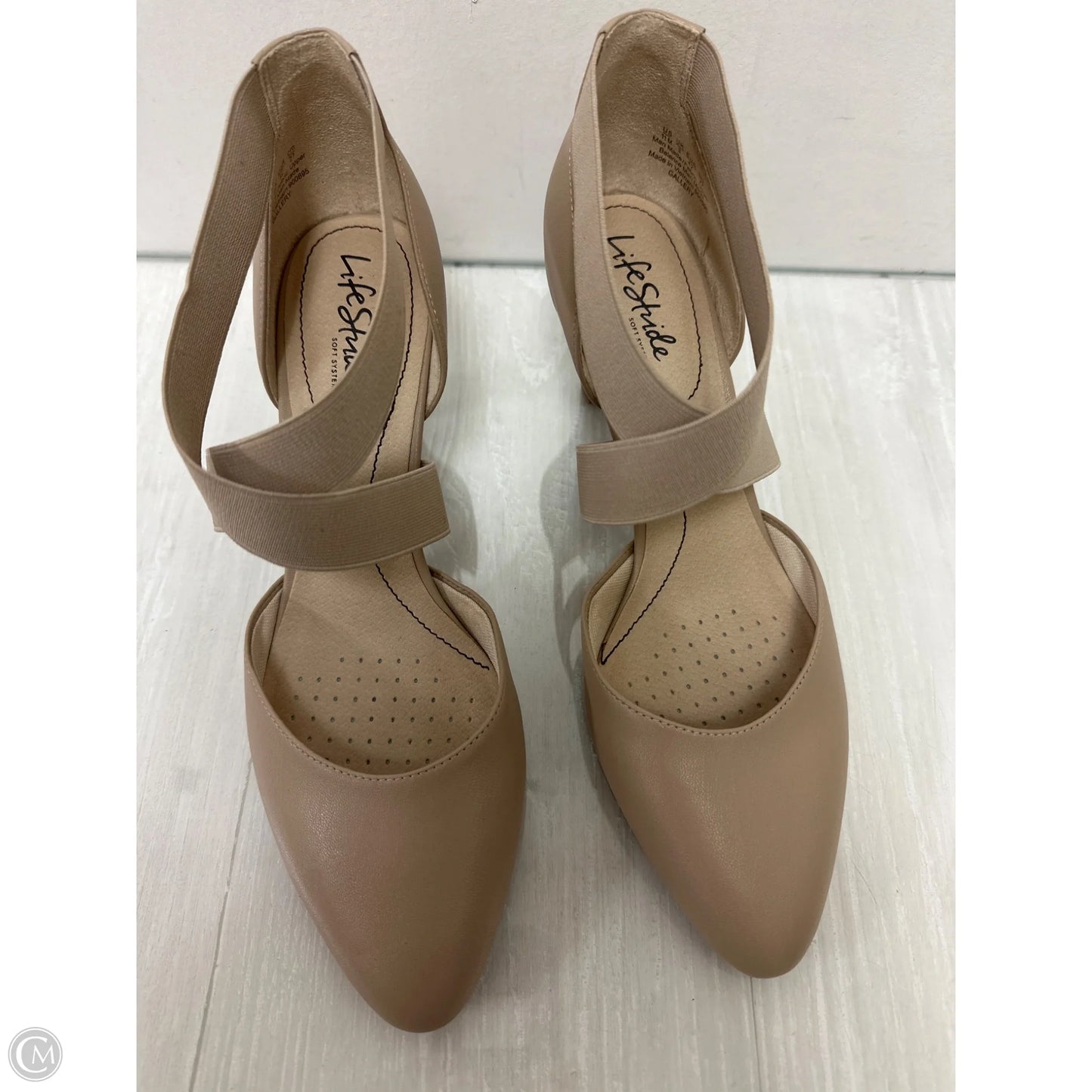 Shoes Heels Block By Life Stride In Cream, Size: 11