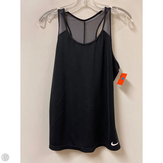 Athletic Tank Top By Nike In Black, Size: L