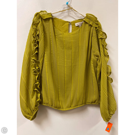 Top Long Sleeve By Clothes Mentor In Green, Size: L
