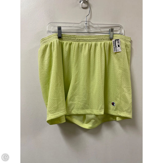 Athletic Shorts By Champion In Yellow, Size: 2x