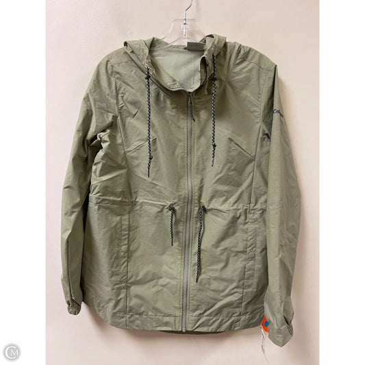 Jacket Windbreaker By Columbia In Green, Size: S