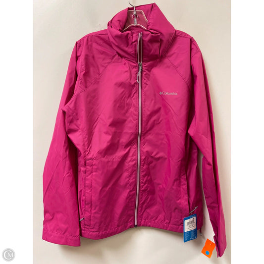 Jacket Windbreaker By Columbia In Pink, Size: Xl