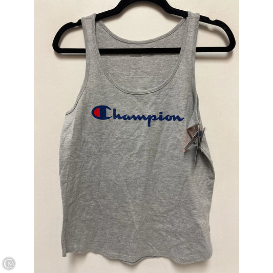 Athletic Tank Top By Champion In Grey, Size: S