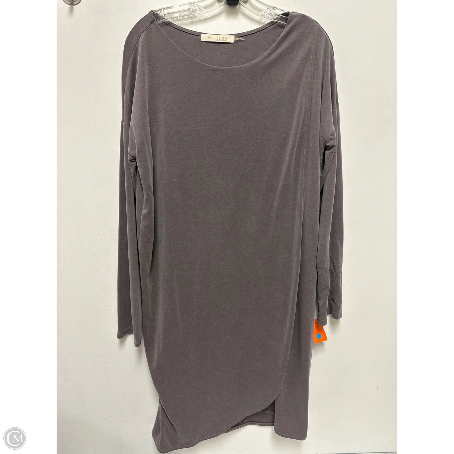 Dress Casual Midi By Everleigh In Grey, Size: M