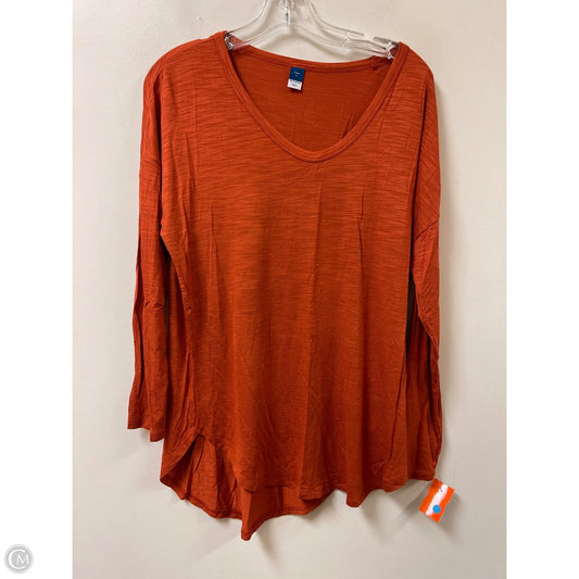 Top Long Sleeve By Old Navy In Orange, Size: S