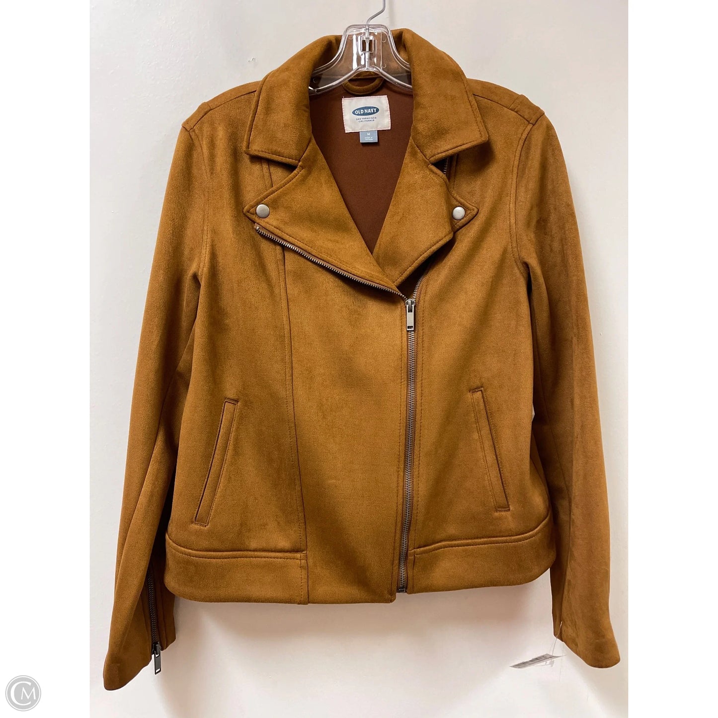 Jacket Moto By Old Navy In Brown, Size: M