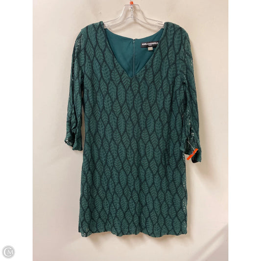 Dress Designer By Karl Lagerfeld In Green, Size: M