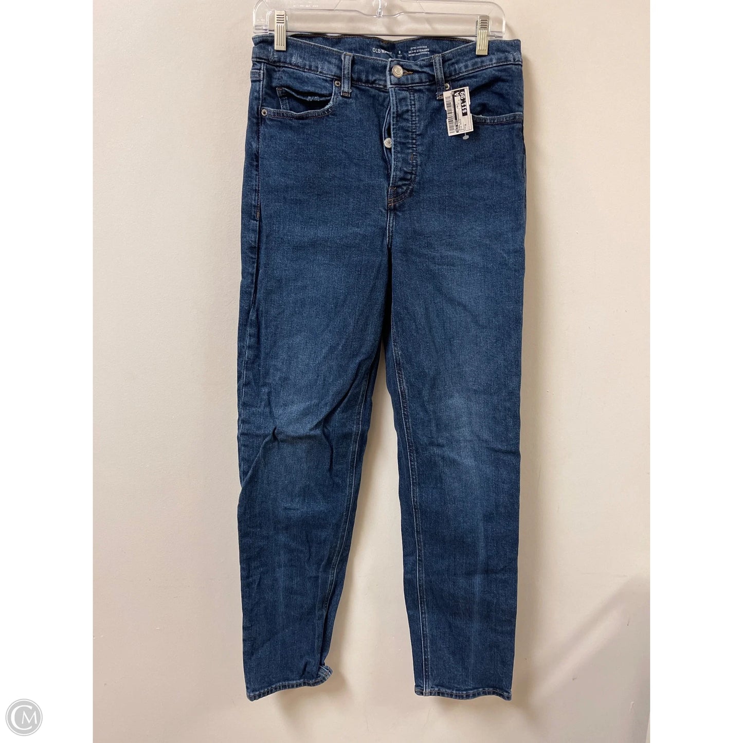 Jeans Straight By Old Navy In Blue Denim, Size: 8