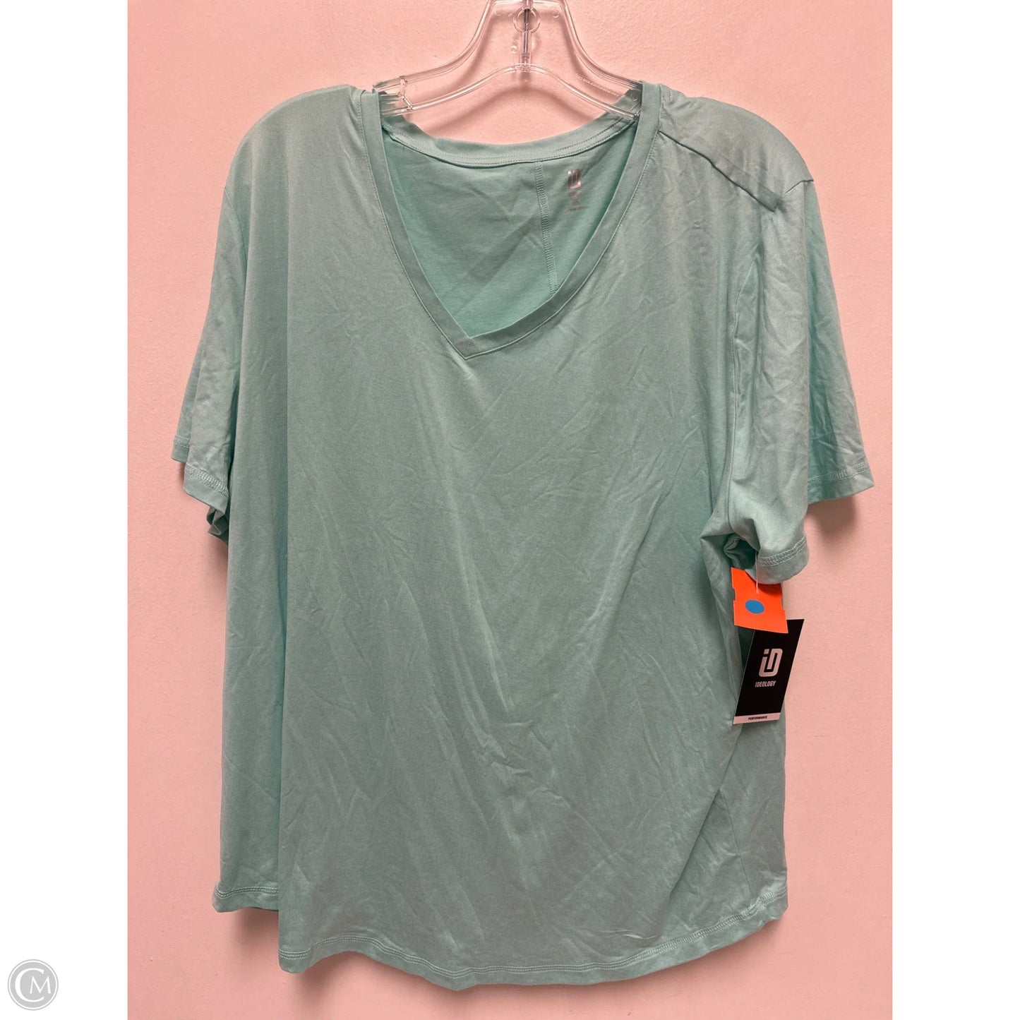 Athletic Top Short Sleeve By Ideology In Blue, Size: 3x