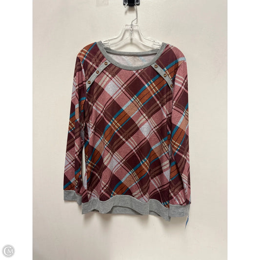Top Long Sleeve By Clothes Mentor In Red, Size: S