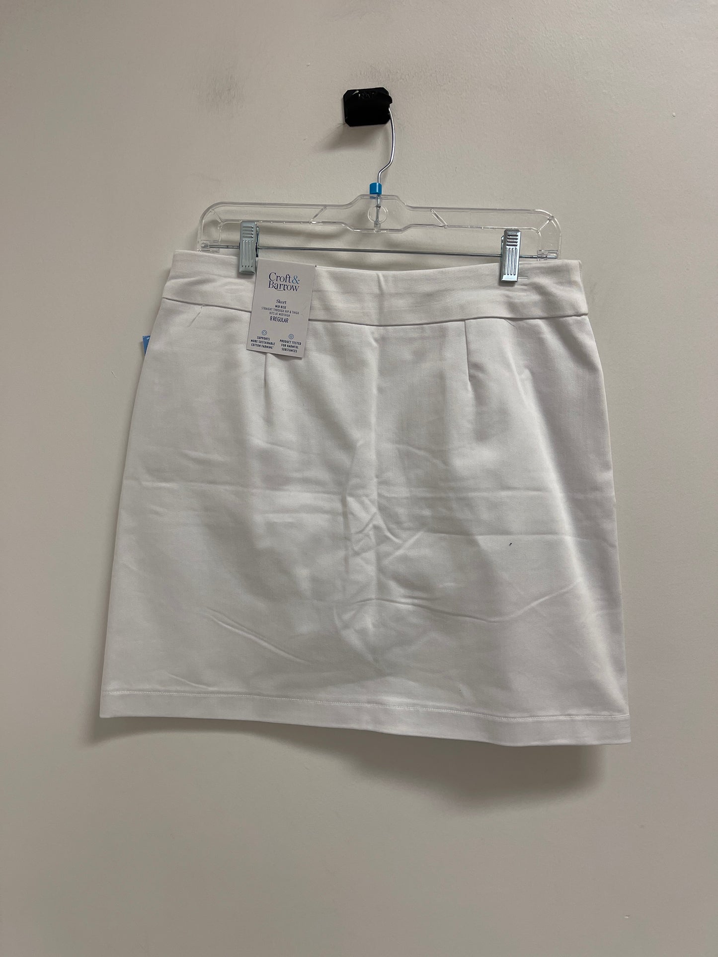 Skirt Mini & Short By Croft And Barrow In White, Size: 8