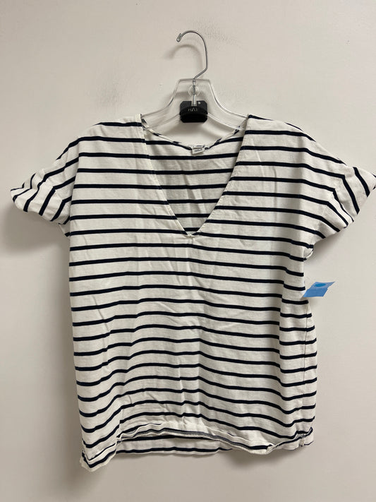 Top Short Sleeve By J. Crew In Striped Pattern, Size: L