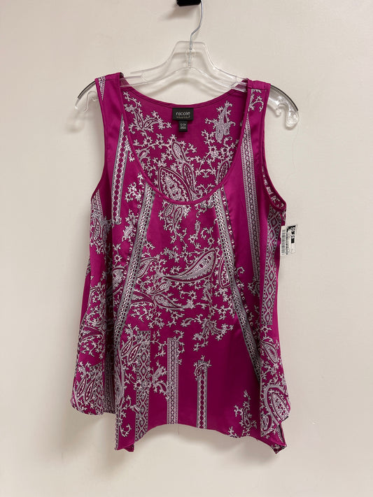 Top Sleeveless By Nicole By Nicole Miller In Purple, Size: S