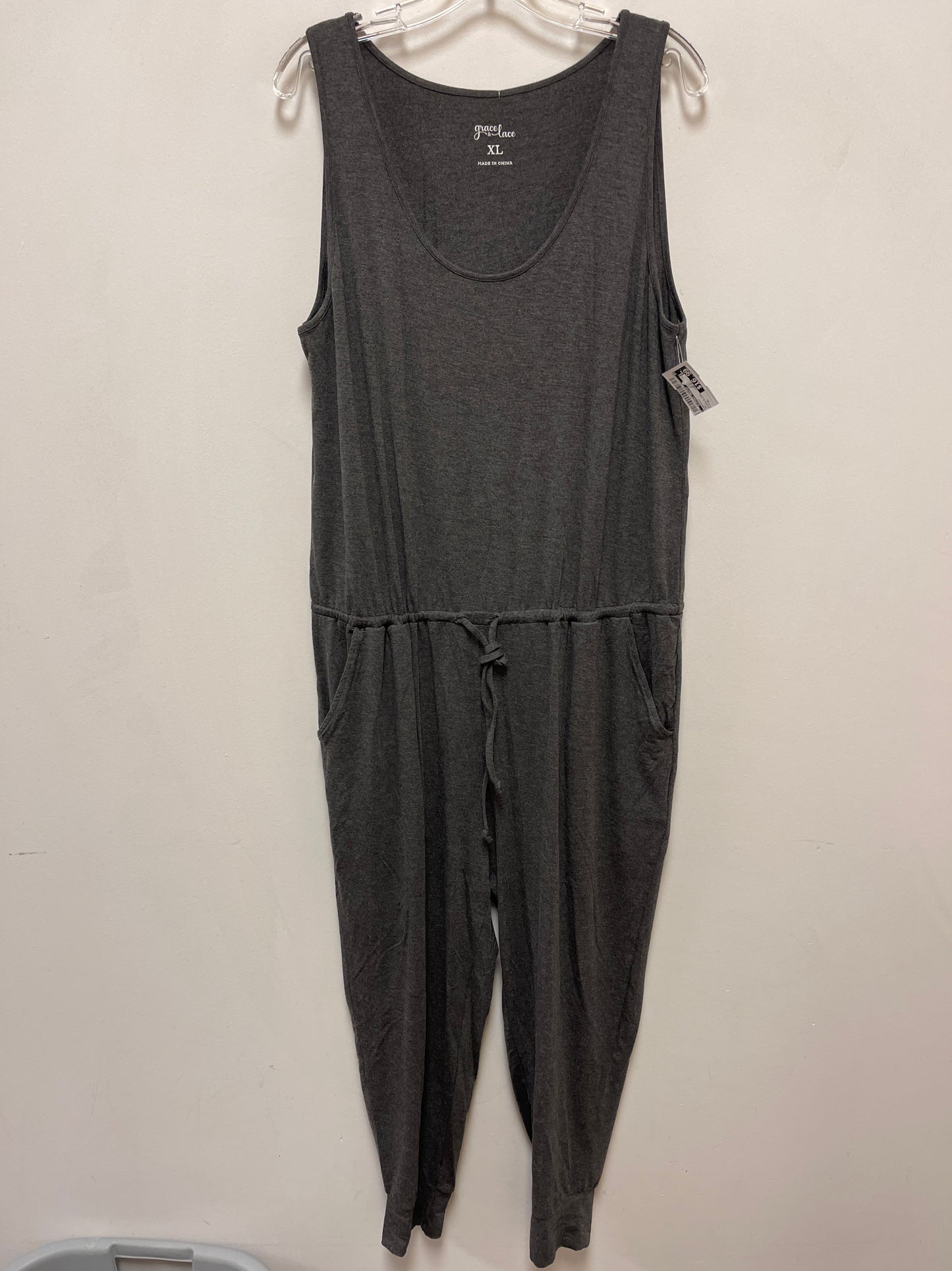 Jumpsuit By Clothes Mentor In Grey, Size: Xl