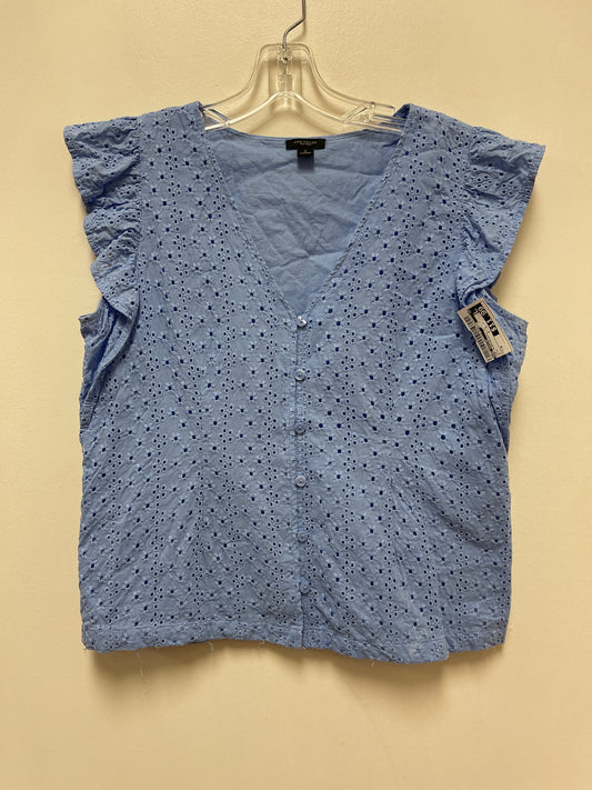 Top Sleeveless By Ann Taylor In Blue, Size: M