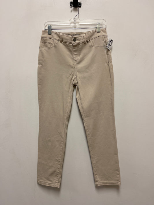 Jeans Skinny By Chicos In Tan, Size: 6