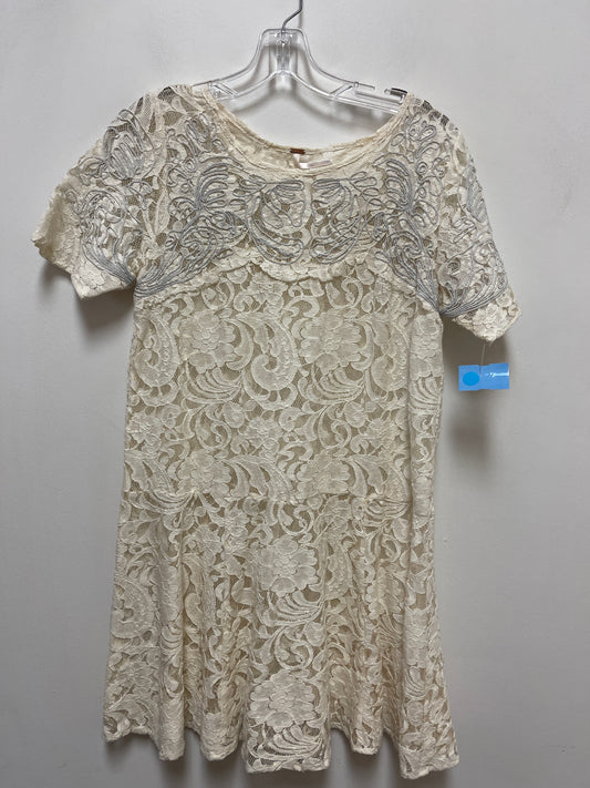 Dress Casual Midi By Free People In Cream, Size: M