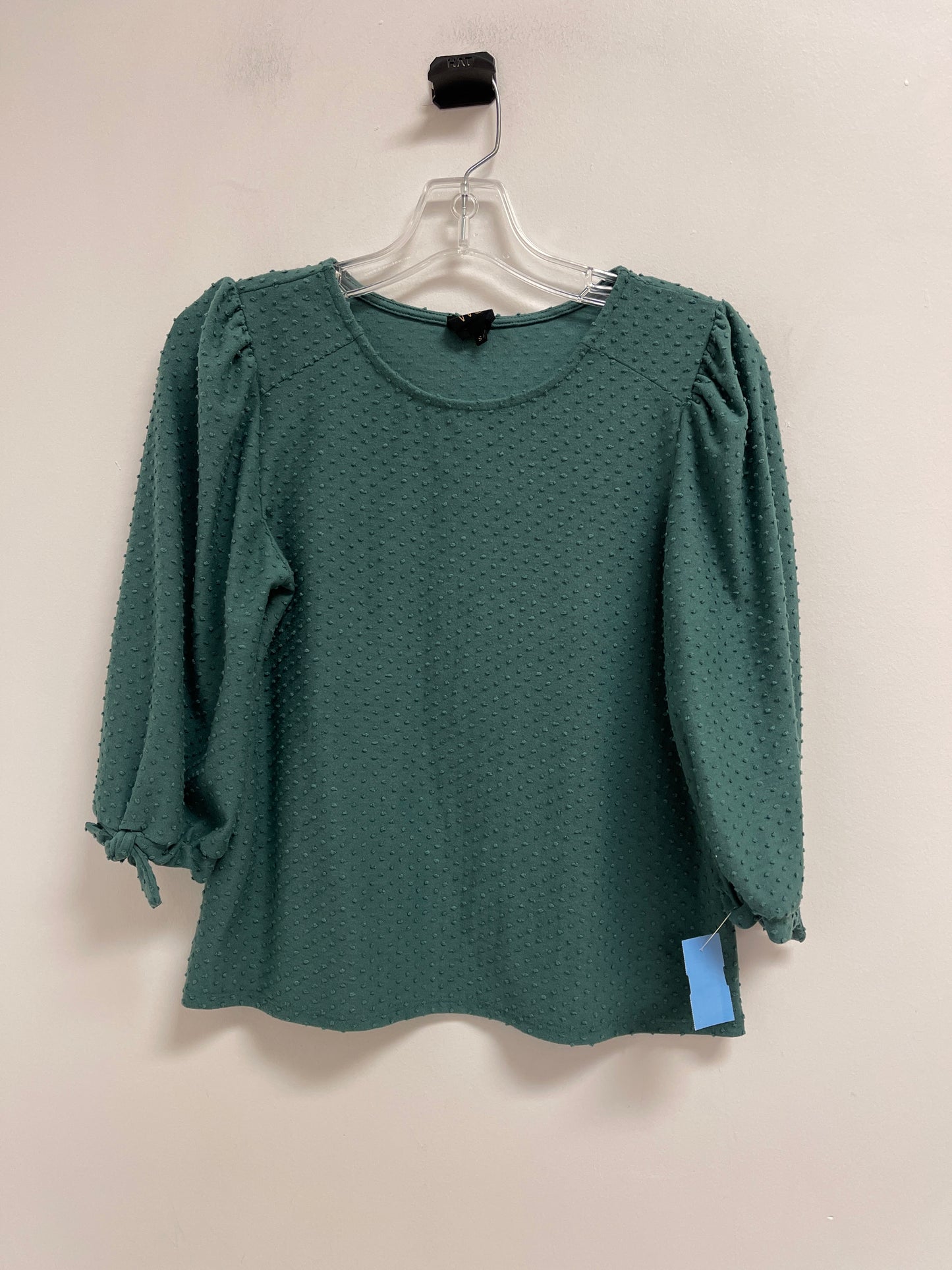 Top Long Sleeve By W5 In Green, Size: S