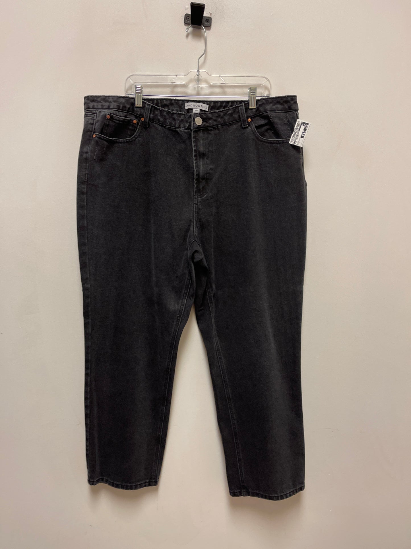 Jeans Straight By Clothes Mentor In Black, Size: 16