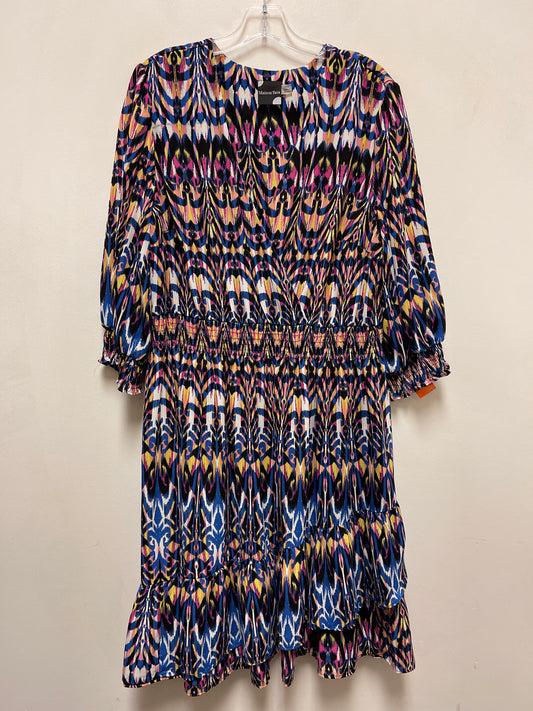 Dress Casual Midi By Clothes Mentor In Multi-colored, Size: Xl