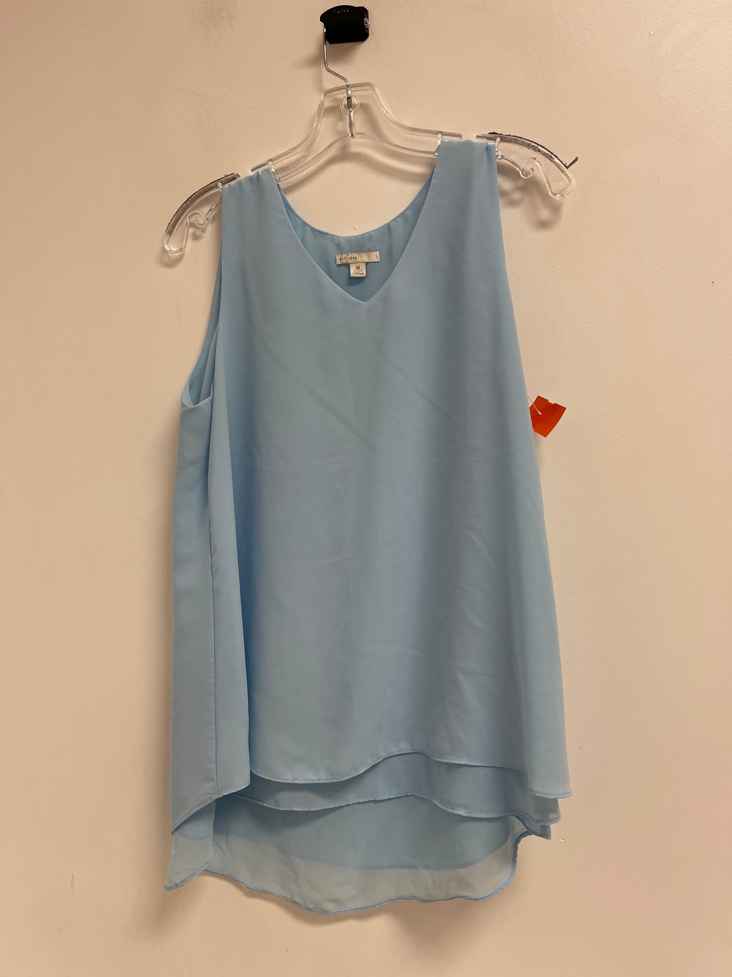 Top Sleeveless By Cato In Blue, Size: M