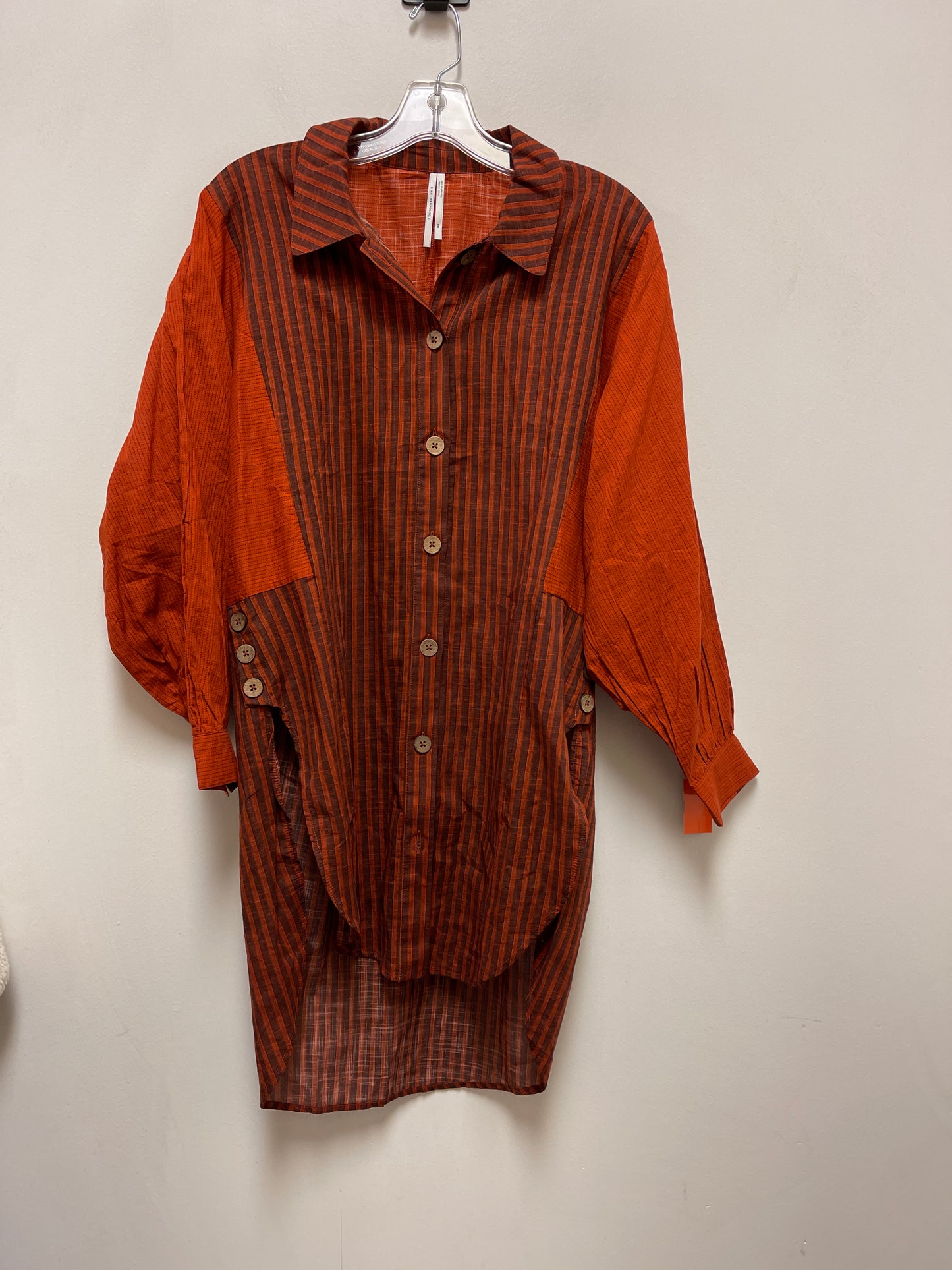 Tunic Long Sleeve By Anthropologie In Orange, Size: Xxs