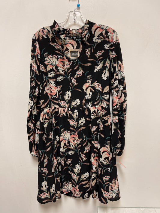 Dress Casual Midi By Clothes Mentor In Floral Print, Size: L