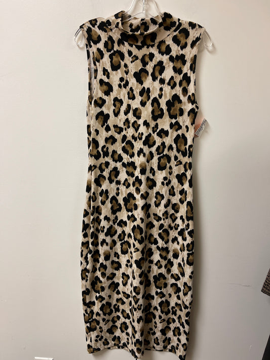 Dress Casual Maxi By Entro In Animal Print, Size: L