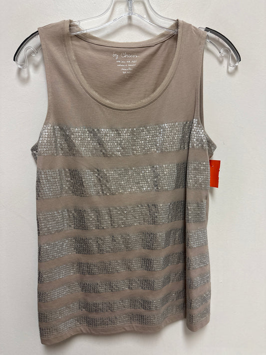 Top Sleeveless By Chicos In Cream, Size: S