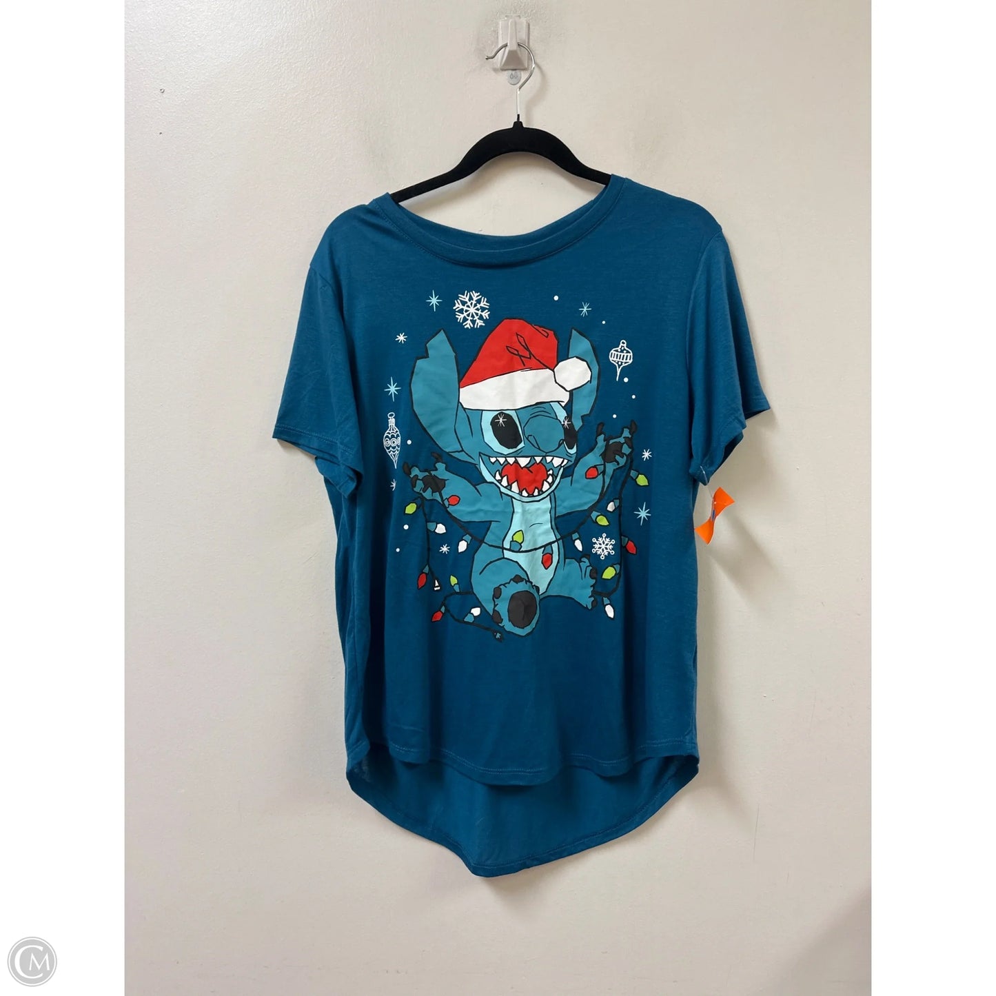 Top Short Sleeve By Disney Store In Blue, Size: 2x