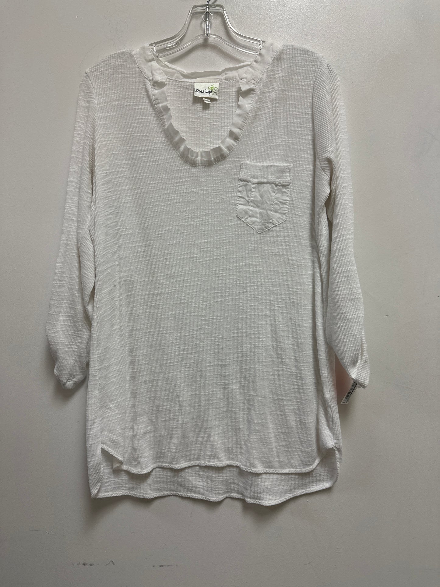 Tunic Long Sleeve By Porridge In White, Size: M