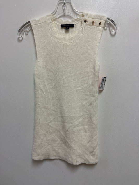 Top Sleeveless By Ann Taylor In Cream, Size: Xsp