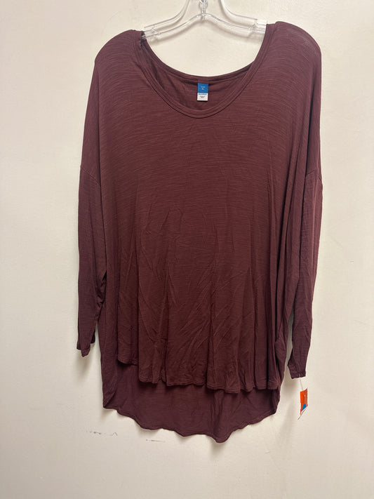 Tunic Long Sleeve By Old Navy In Red, Size: Xl