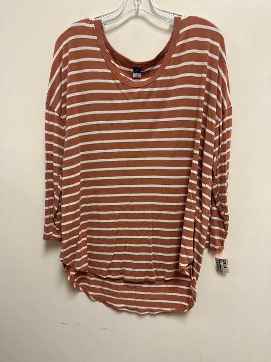 Tunic Long Sleeve By Old Navy In Striped Pattern, Size: Xl