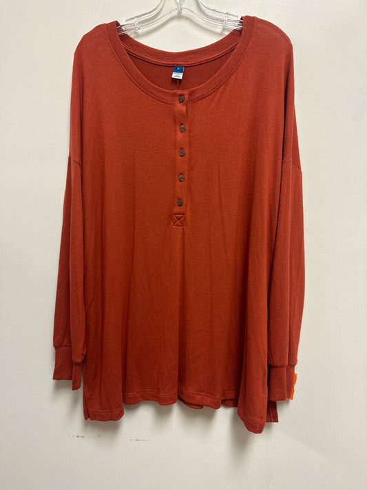 Tunic Long Sleeve By Old Navy In Orange, Size: Xl