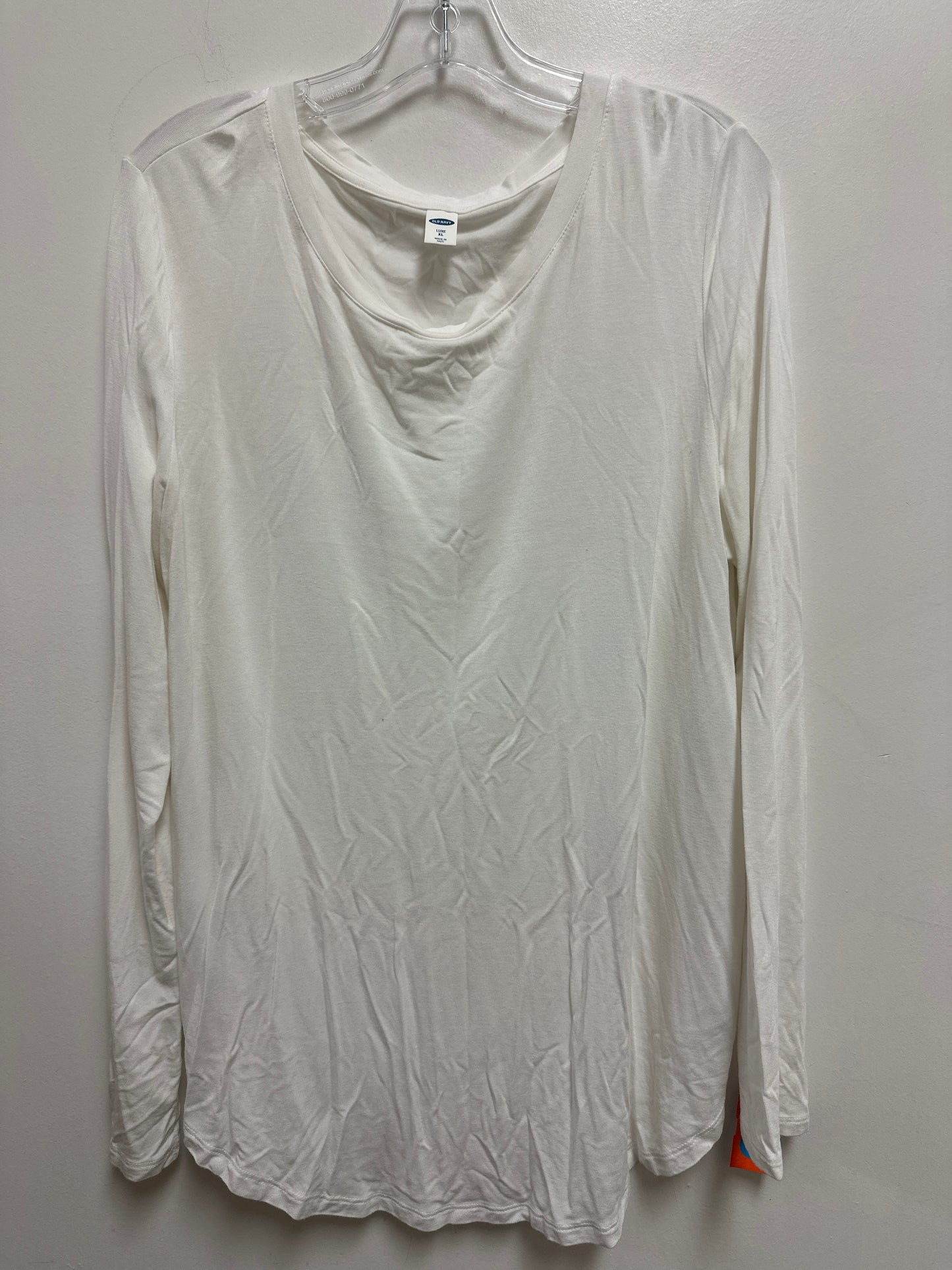 Tunic Long Sleeve By Old Navy In White, Size: Xl