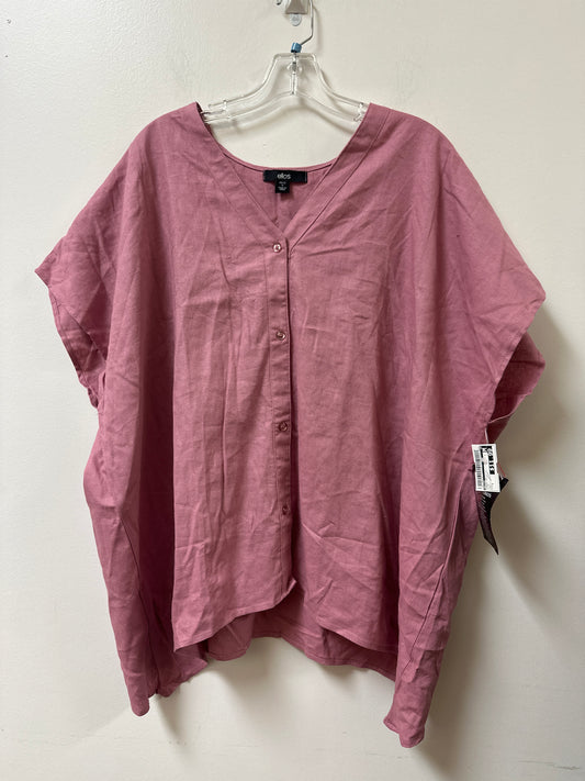 Tunic Short Sleeve By Ellos In Pink, Size: S